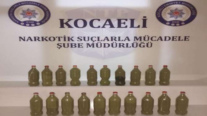 11 buçuk kilogram toz esrar ele geçirildi