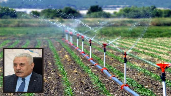 13 bin 79 dekar arazide sulu tarım yapıldı