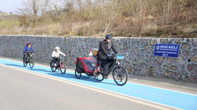 72 km’lik bisiklet yolu inşa edildi