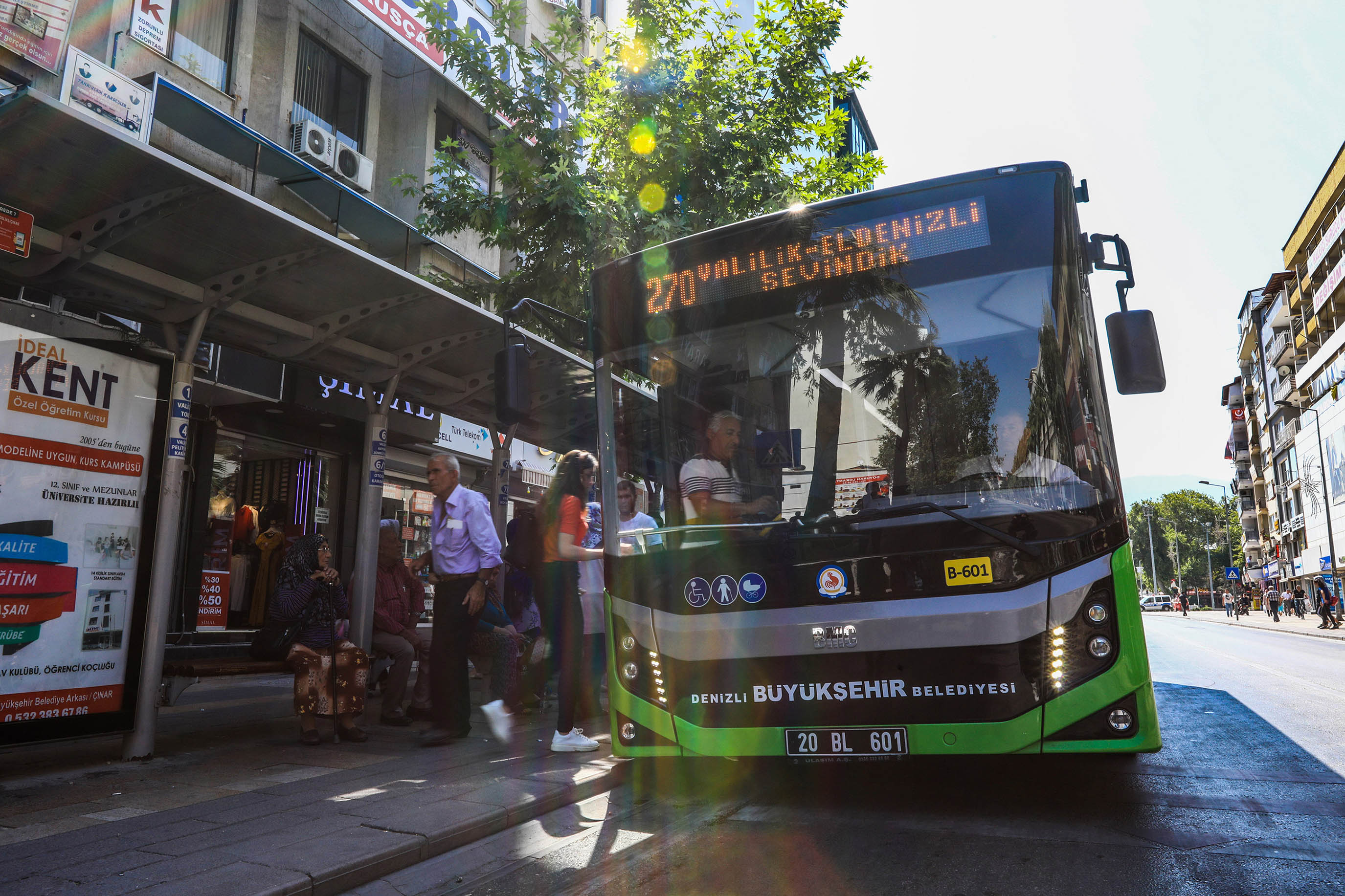 Denizli'de 10 otobüs hattı ALES için çalışacak