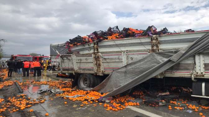 Anadolu Otoyolunda zincirleme trafik kazası