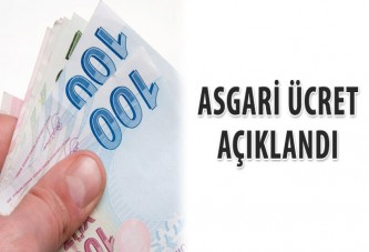 Asgari ücret açıklandı