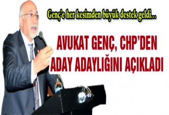 AVUKAT GENÇ, CHP GEBZE ADAY ADAYLIĞINI AÇIKLADI