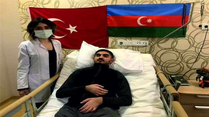 Azerbaycanlı gazi Kocaelide şifa arıyor