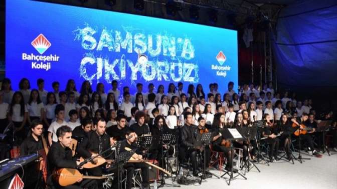 Bahçeşehir Kolejinin 2 bin 500 öğrencisi Samsun’da buluştu