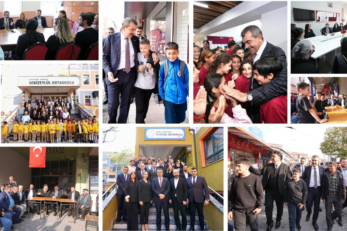 Bakan Tekin'den Bursa ve Balıkesir'de sürpriz ziyaretler