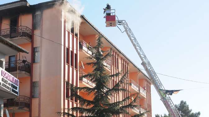 Başiskele’de ev yangını