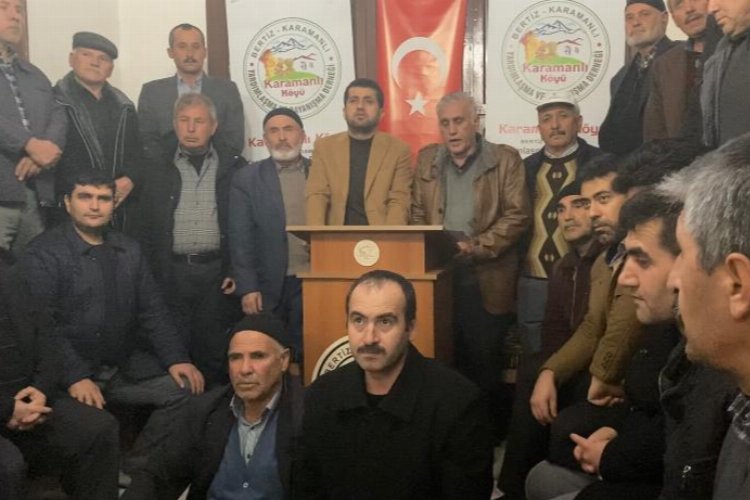 Bertiz Karamanlı Köyü’nden Dulkadiroğlu Belediyesi'ne tepki