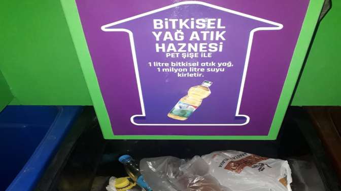 Bitkisel atık yağlar toplanıyor