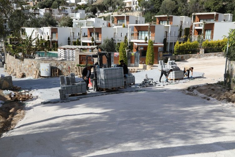 Bodrum'da alt ve üst yapı çalışmalarına devam