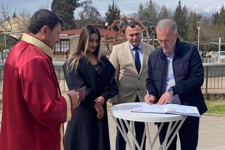 Bursa İnegöllü zabıta memuru Kahramanmaraş'ta dünya evine girdi
