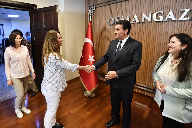 Bursa Osmangazi Belediyesi'nde bayramlaşma 