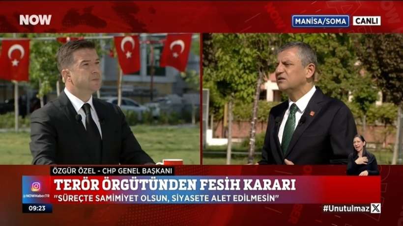 CHP Genel Başkanı Özgür Özel, NOW TV’de yayınlanan İlker Karagöz ile Çalar Saat Programında Önemli Açıklamalarda Bulundu