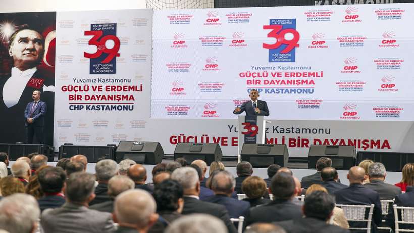 CHP Lideri Özgür Özel Partisinin Kastamonu İl Kongresine Katıldı.