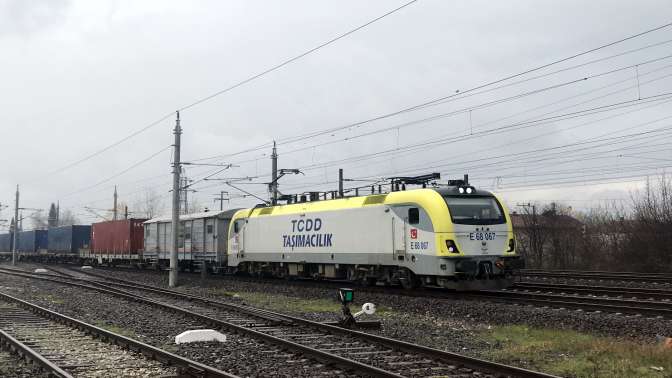Çine gidecek ihracat treni Kocaeliye ulaştı