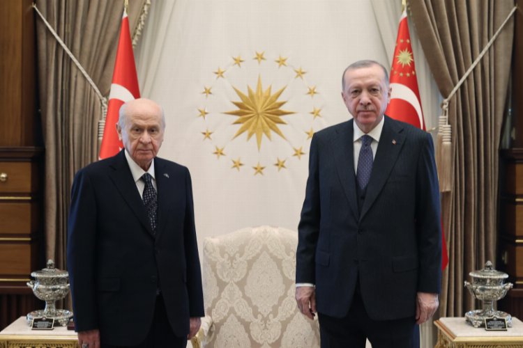 Cumhurbaşkanı Erdoğan, Bahçeli ile görüştü