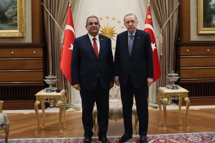 Cumhurbaşkanı Erdoğan, KKTC Başbakanı'nı kabul etti