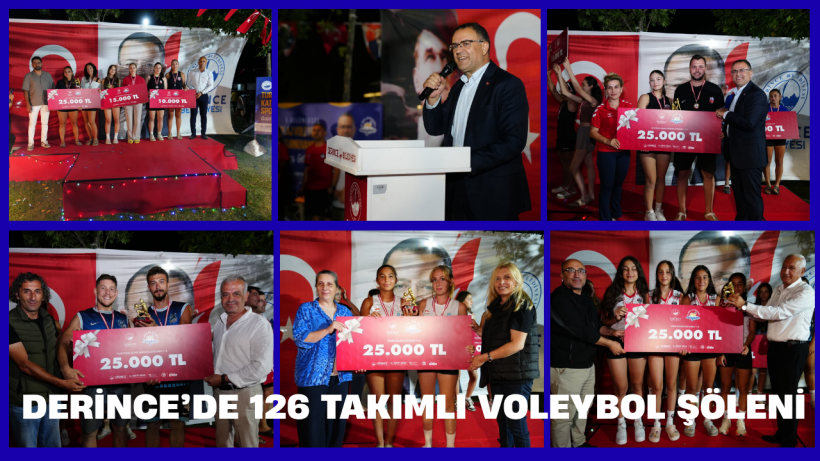 Derince’de 126 Takımlı Voleybol Şöleni