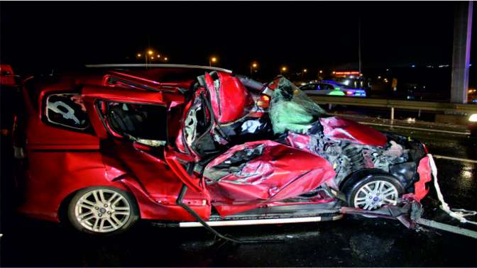 Dilovasında trafik kazası: 1 ölü, 5 yaralı