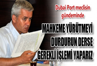 DUBAİ PORT MECLİSİN GÜNDEMİNDE