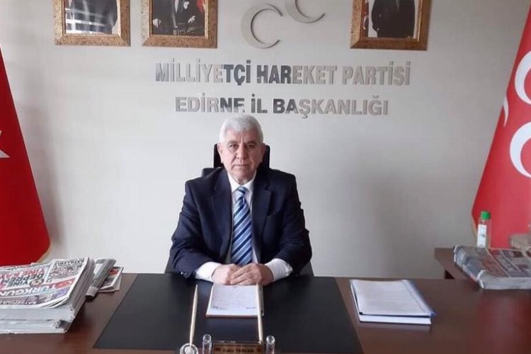 Edirne'de MHP'li Zakir Tercan’a çirkin saldırı