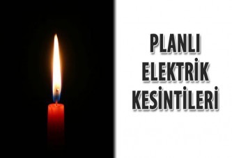 Elektrik kesintileri başlıyor