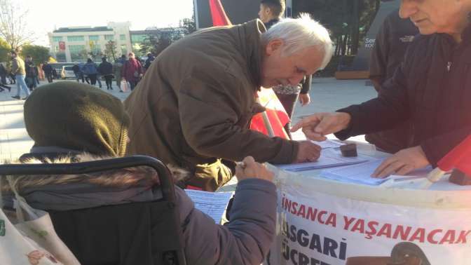 Emek Partisinden asgari ücret imza kampanyası