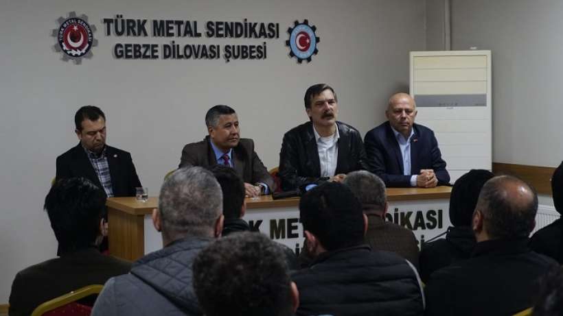 Erkan Baş, Türk Metal Sendikası Gebze Şubesini ziyaret etti