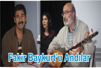 Fakir Baykurt Anıldı