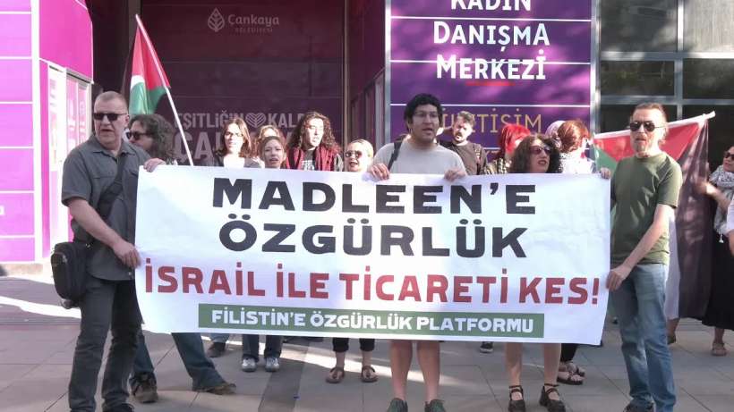 Filistine Özgürlük Platformundan Ankarada Madleen Eylemi