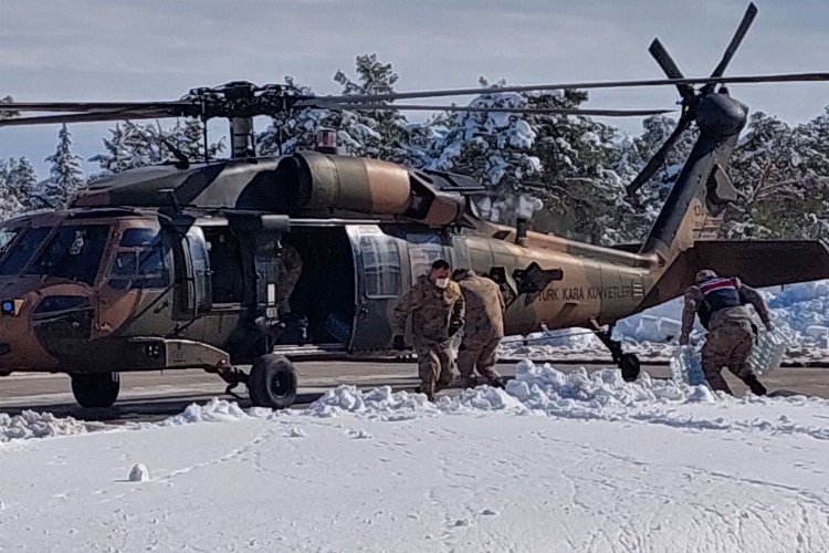 Gaziantep'e helikopter desteği 