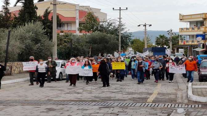 Güllük su savaşları protesto ile başladı