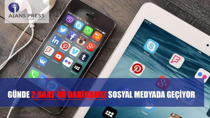 Günde 2 saat 48 dakikamız sosyal medyada geçiyor