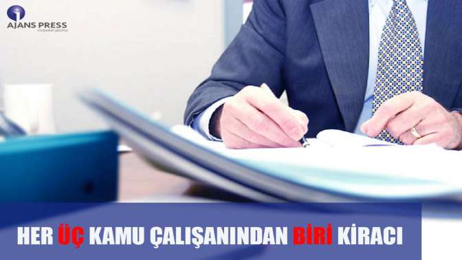 Her üç kamu çalışanından biri kiracı