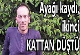 İkinci kattan yere çakıldı