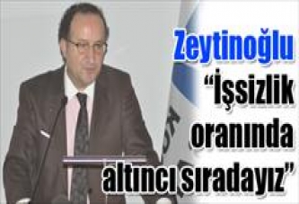 İşsizlik oranında altıncı sıradayız