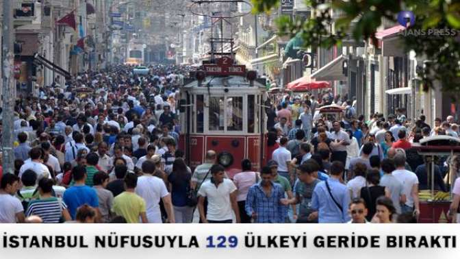 İstanbul nüfusuyla 129 ülkeyi geride bıraktı