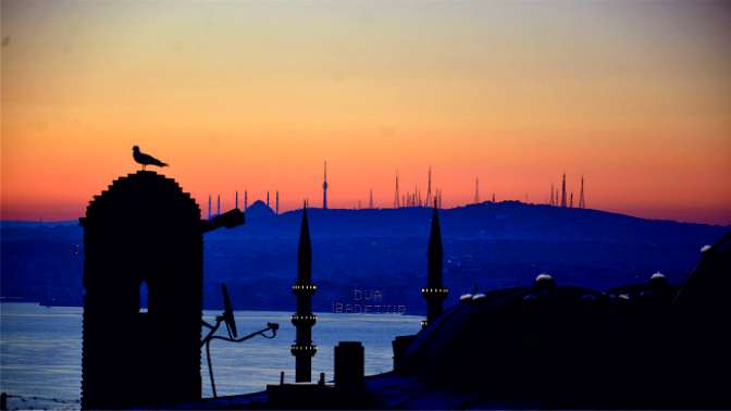 İstanbulda gün doğumu