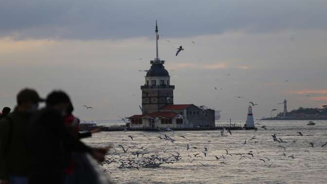 İstanbulda gün batımı