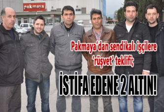 İSTİFA EDENE 2 ALTIN!