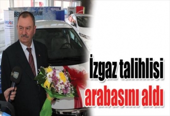 İZGAZ, otomobili teslim etti