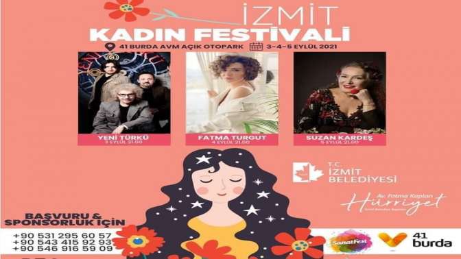 İzmit Kadın Festivali başlıyor