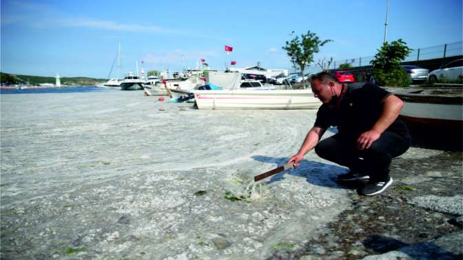 İzmit Körfezinde müsilaj etkisini sürdürüyor