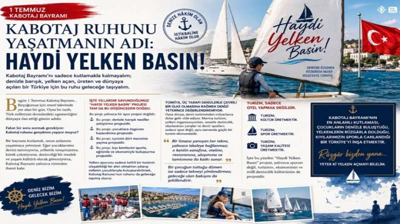 Kabotaj Ruhunu Yaşatmanın Adı: Haydi Yelken Basın!