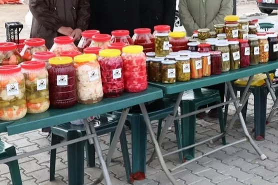 Kayseri Kocasinan'da Gevhernesibe Kadın Kooperatifi son hasadını yaptı