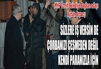 KENDİ ÇORBANIZI KENDİ PARANIZLA İÇİN