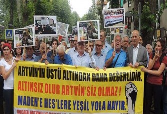 Kocaeli, Artvin’de Doğa talanına karşı yürüdü