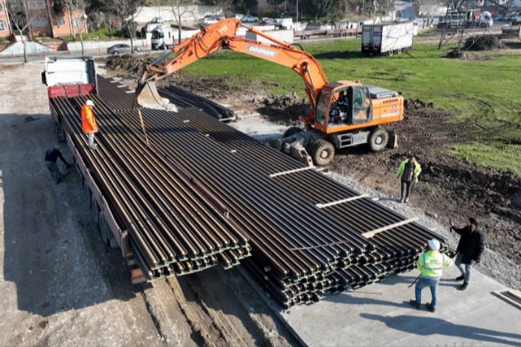 Kocaelide Alikahya Stadyum tramvayında çalışma başladı