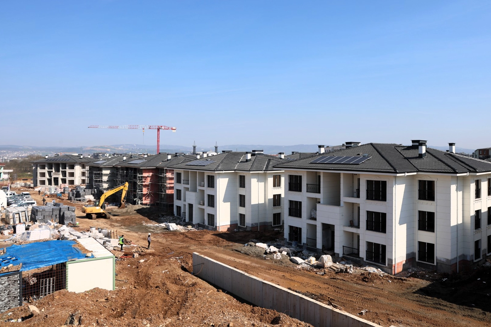 Kocaeli'de Kartepe Kent Konut Evleri’nde kaba inşaat tamamlandı