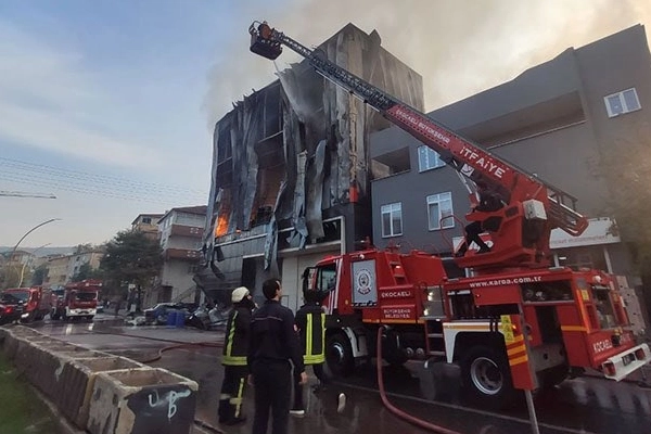 Kocaeli Dilovasındaki iş yeri yangınıyla ilgili 7 şüpheli tutuklandı
